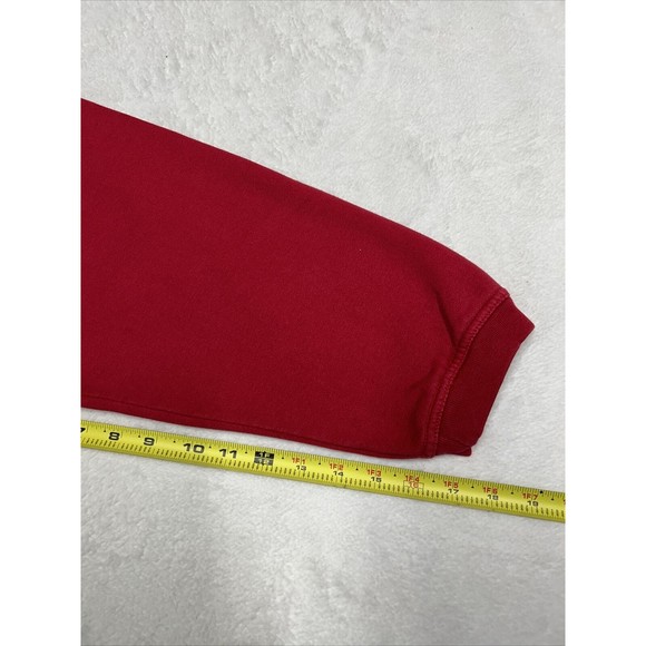 Vintage 90s LEVIS Jeans Womens Size Large Crewneck Sweater  Red Embroidered Logo - Picture 9 of 10